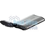 Внешний SSD ADATA SD810, 4Tb, USB 3.2 Gen 2x2 Type-C, R/W 2000/2000, серебристый