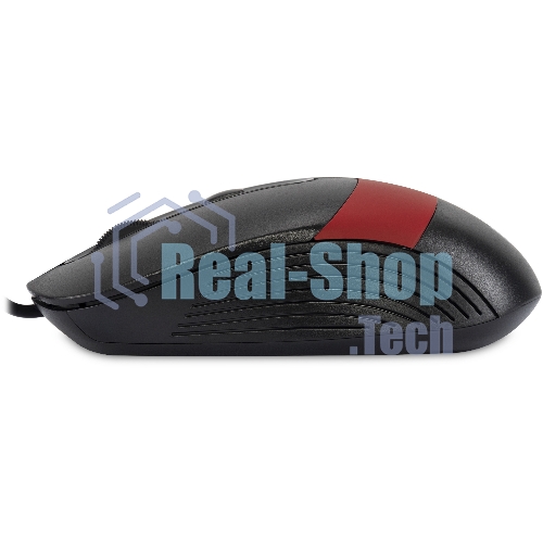 Мышь проводная Oklick 310M черный/красный, 2400 dpi, USB, кнопки - 4