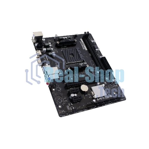Материнская плата Biostar A520MHP, AM4, AMD A520, 2xDDR4, 4xSATA, 1xM.2, 1xPCI-E 3.0 x16, 2xPCI-E x1, 1xHDMI, 1xVGA, 1x 1Gb LAN, 2xUSB-A 3.2 Gen 1, 4xUSB-A 2.0, 3x3.5 мм, 7.1, Micro-ATX