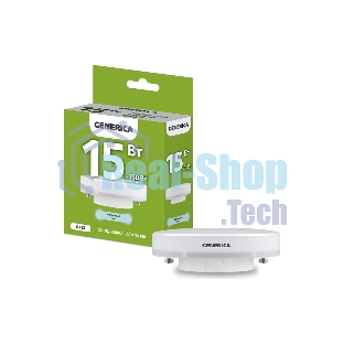 Лампа светодиодная GENERICA LL-T80-15-230-65-GX53-G T80 15Вт таблетка 6500К GX53 230В