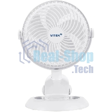 Вентилятор настольный Vitek VTF-06U 3Вт скоростей:2 белый Вентилятор настольный Vitek VTF-06U 3Вт скоростей:2 белый