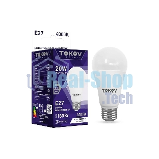 Лампа светодиодная TOKOV ELECTRIC 20Вт А60 4000К Е27 176-264В