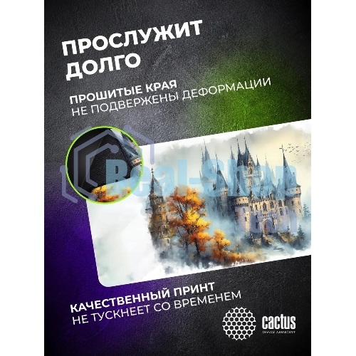 Коврик для мыши Cactus Castle 900x400x3мм (CS-MP-PRO13XXL)