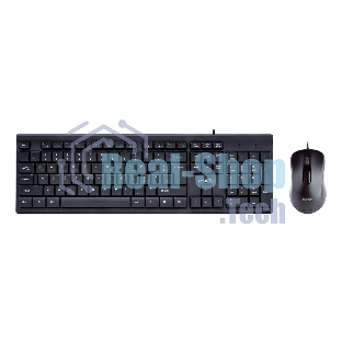Комплект клавиатура+мышь Smartbuy ONE SBC-114282-K проводной, USB, 2400 DPI, чёрный