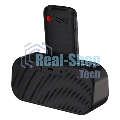 Мобильный телефон Maxvi RT-04 + док-станция, черный