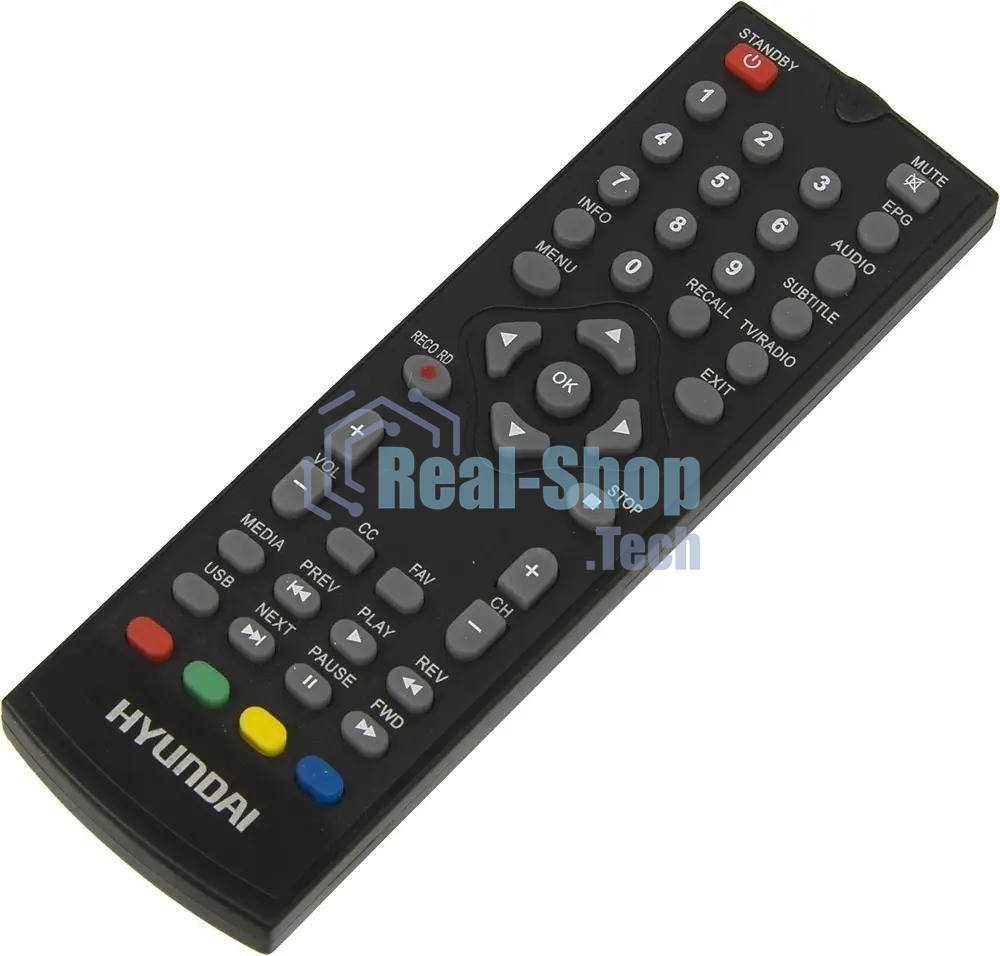 Приставка для цифрового ТВ Hyundai H-DVB200 черный, DVB-T2, DVB-T, DVB-C, HDMI, USB 2.0