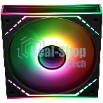 Кулер для корпуса Thermalright TL-M12R-S Reverse (124x120x25mm, 4-pin PWM, ARGB, 34.43CFM, 23.2dBA, 1500RPM, черный)