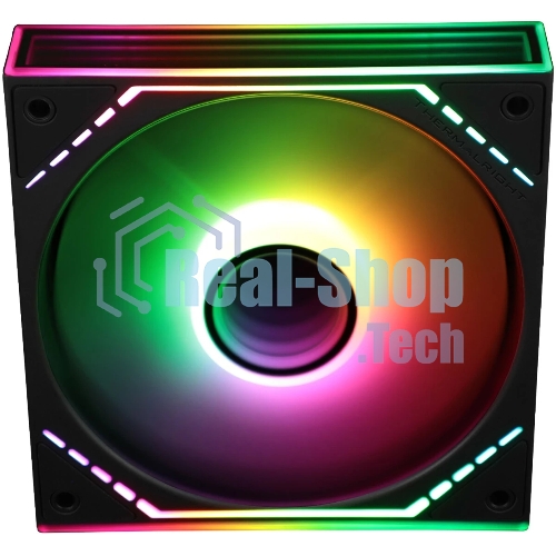 Кулер для корпуса Thermalright TL-M12R-S Reverse (124x120x25mm, 4-pin PWM, ARGB, 34.43CFM, 23.2dBA, 1500RPM, черный)