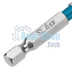 Бита Gross 113026 SL6,0х50 мм, сталь S2, шестигр., 10 шт.