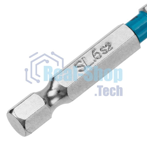 Бита Gross 113026 SL6,0х50 мм, сталь S2, шестигр., 10 шт.