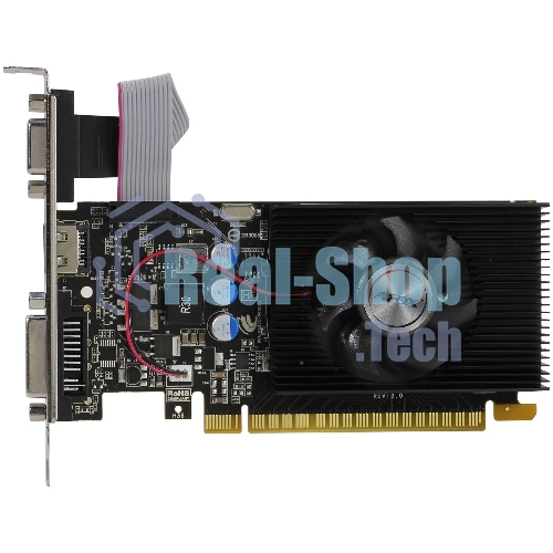 Видеокарта AFOX GT730 2Gb DDR3 PCI-E2.0 2ГБ DDR3, 128 бит, DVI-I, HDMI, VGA (D-Sub), GPU 700 МГц