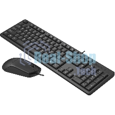 Комплект клавиатура+мышь A4Tech KR-3330S проводной, USB, 1200 DPI, чёрный