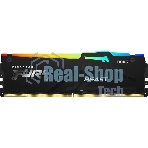 Оперативная память Kingston Fury Beast, DDR5, 16GB (1x16GB), 5200MHz, CL40, DIMM, с радиаторами, RGB, черный