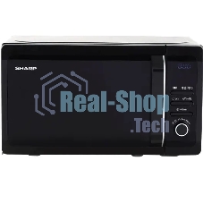 Микроволновая печь Sharp R2852RK черный/серебристый, 20 л, 800 Вт, переключатели - кнопки, поворотный механизм