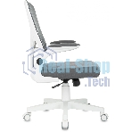 Кресло Бюрократ ASTER N-W TW-04 Neo Grey темно-серый, сетка/ткань, 120 кг, механизм качания
