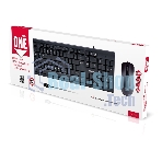 Комплект клавиатура+мышь Smartbuy ONE SBC-114282-K проводной, USB, 2400 DPI, чёрный