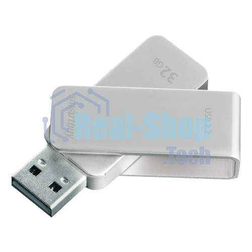 Флешка USB SmartBuy M1 Metal Grey (SB032GM1G), 32Gb, USB 3.0/3.2, R/W 130/40, серебристый