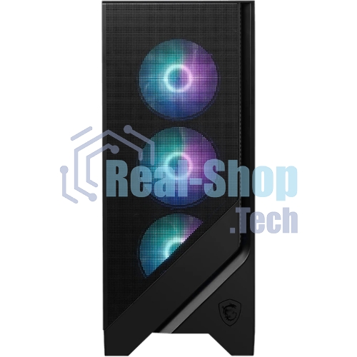 Компьютерный корпус без блока питания Case MSI MAG FORGE 321R AIRFLOW, Midi-Tower, TG, 4x120мм ARGB, 2xUSB 3.2, 1xUSB 3.2 Type-C, ATX, mATX, mITX черный