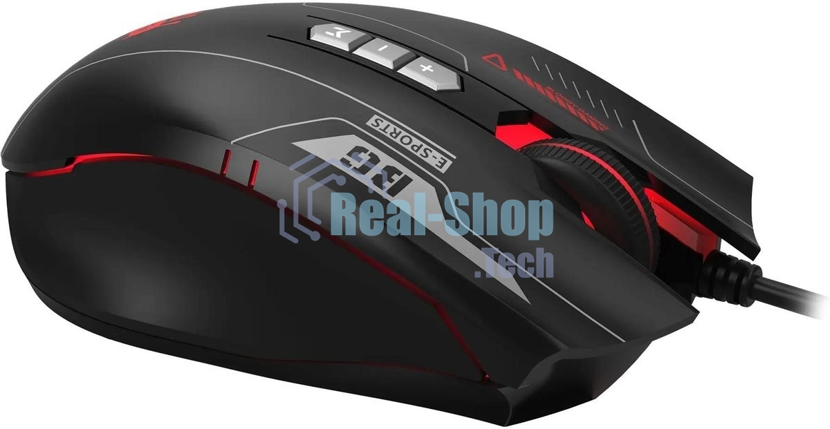 Мышь проводная A4Tech Bloody ES7 черный, 6000 dpi, USB, кнопки - 8