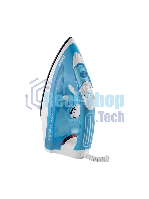 Утюг BBK ISE-2400 бирюзовый/белый, 2400 Вт, 35 г/мин, 140 г/мин, 280 мл