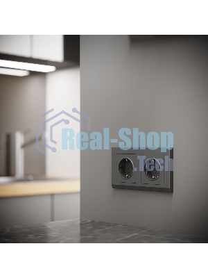 Рамка на 2 поста WERKEL Stark (графит матовый) W0021864