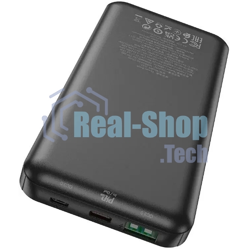 Портативный аккумулятор Hoco J102 Cool figure 10000mAh QC3.0/PD3.0 20W 3A USB-A/USB-C черный