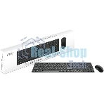 Комплект клавиатура+мышь MSI Forge K210 Combo беспроводной, USB, 1600 DPI, чёрный