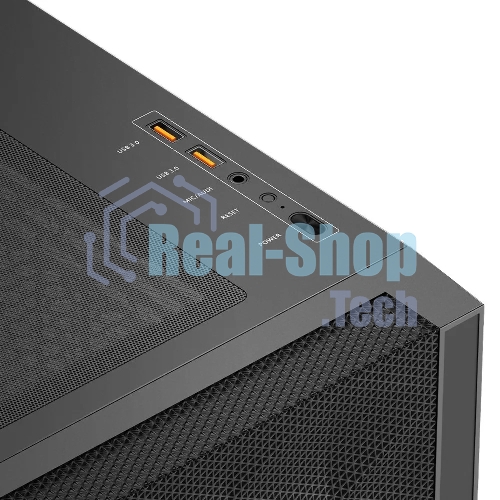 Компьютерный корпус без блока питания PCCooler C3D510 BK, Mesh Mid Tower, черный, TG, 0.7 SPCC, no fans E-ATX, ATX, mATX, mITX 170/390/205mm 2x2.5