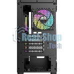 Корпус Ocypus Gamma C52 BK ARGB, Mini-Tower, чёрный, 3 x 120 мм