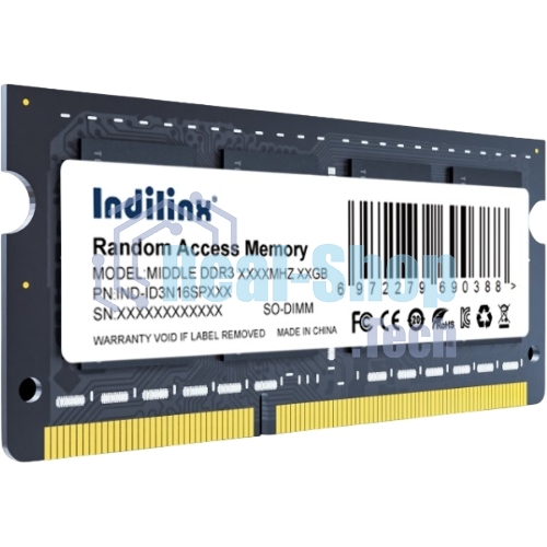 Оперативная память Indillinx, DDR3, 8GB (1x8 GB), 1600 MHz, CL11, SO-DIMM