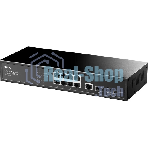 Коммутатор Cudy GS2008S2, 8×1 Гбит/с, 2×1 Гбит/с SFP