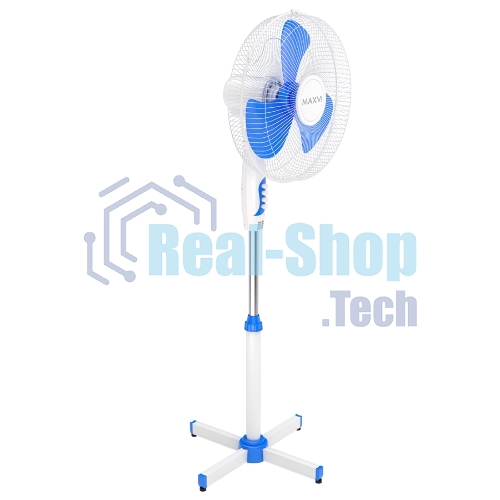 Вентилятор напольный Maxvi FS1645 white-blue