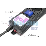Сетевой фильтр Powercube SPG6-B-3M 3м, 6 розеток, черный, коробка