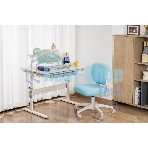 Кресло Cactus CS-CHR-3594BL голубой, ткань, 75 кг, механизм качания