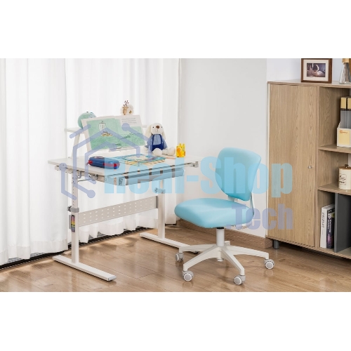Кресло Cactus CS-CHR-3594BL голубой, ткань, 75 кг, механизм качания