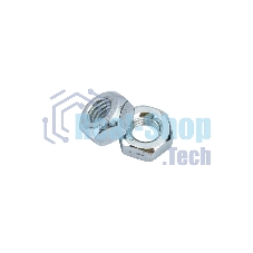 Гайка шестигранная Tech-Krep 103027 М10 цинк. DIN 934 (уп.18 шт) пакет