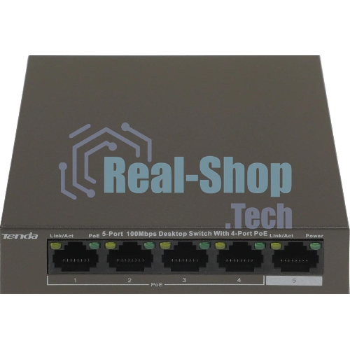 Коммутатор Tenda TEF1105P-4-38W 5PORT 10/100M