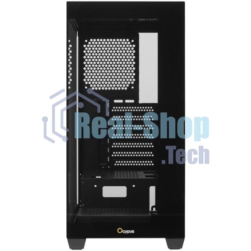 Компьютерный корпус Ocypus Gamma C72 BK ATX/win/black/no PSU/Tempered Glass