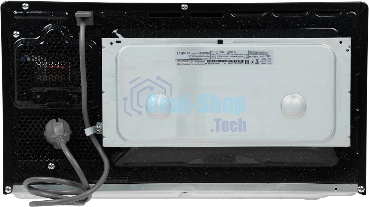 Микроволновая печь Samsung MG23T5018AN/BW голубой, 23 л, 800 Вт, переключатели - сенсор