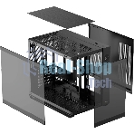 Компьютерный корпус Ocypus Iota C70 BK ARGB ATX/win/black/6 ARGB fans/no PSU/Tempered Glass