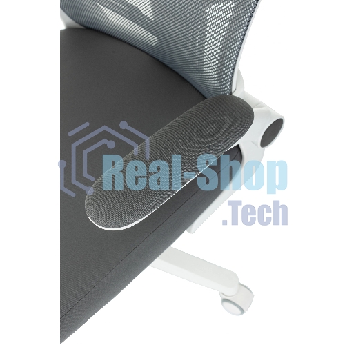 Кресло Бюрократ ASTER N-W TW-04 Neo Grey темно-серый, сетка/ткань, 120 кг, механизм качания
