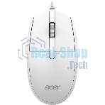 Мышь проводная Acer OMW401 белый, 2000 dpi, USB, кнопки - 4