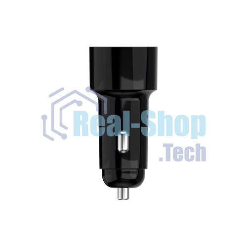 Автомобильное зарядное устройство Maxvi CCM-PS242 Plus T 2хUSB 2.4А + кабель Type-C 1м, черный