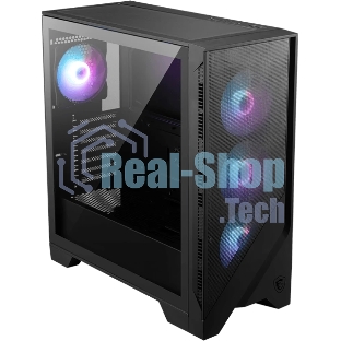 Компьютерный корпус без блока питания Case MSI MAG FORGE 321R AIRFLOW, Midi-Tower, TG, 4x120мм ARGB, 2xUSB 3.2, 1xUSB 3.2 Type-C, ATX, mATX, mITX черный