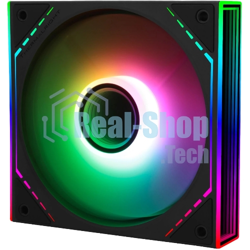 Кулер для корпуса Thermalright TL-M12R-S Reverse (124x120x25mm, 4-pin PWM, ARGB, 34.43CFM, 23.2dBA, 1500RPM, черный)