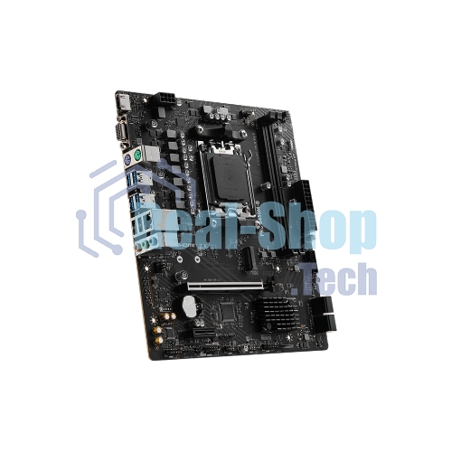 Материнская плата MSI PRO B650M-B, AM5, AMD B650, 2xDDR5, 4xSATA, 1xM.2, 1xPCI-E 4.0 x16, 1xPCI-E 4.0 x1, 1xHDMI, 1xVGA, 1x2.5Gb LAN, 2xUSB 2.0, 4xUSB 3.2 Gen 1, 3x3.5 мм, 7.1, Micro-ATX