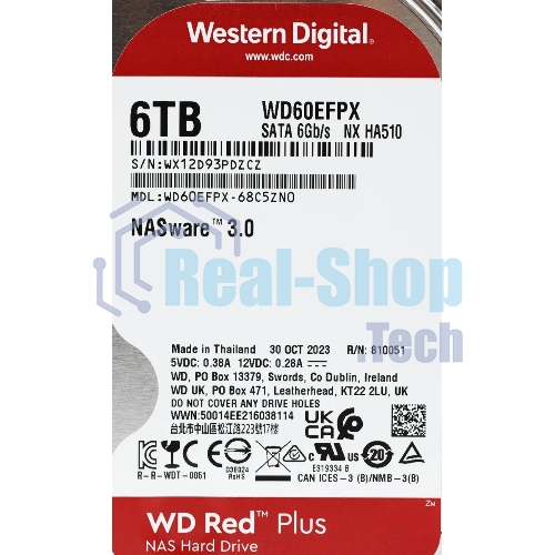 Жесткий диск HDD Western 6TB 5400RPM SATA-III 3.5