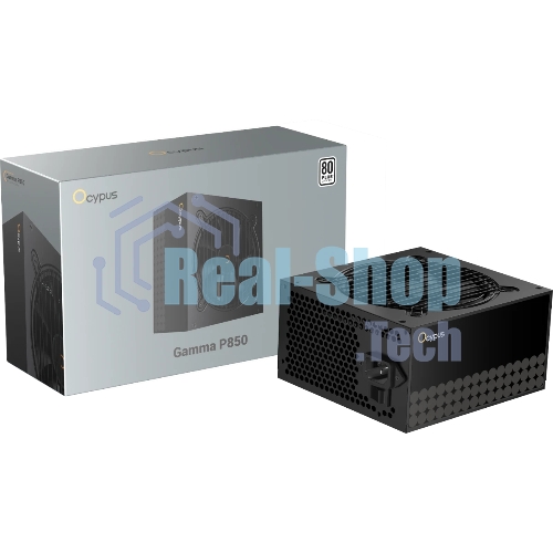 Блок питания 850W Ocypus Gaммa P850 BK (ATX, 80 PLUS, APFC, 20+4 pin, 120мм fan, PCI-E 6+2Px4, 6xSATA) (Gaммa-P850-W1HDBK024X-EU)