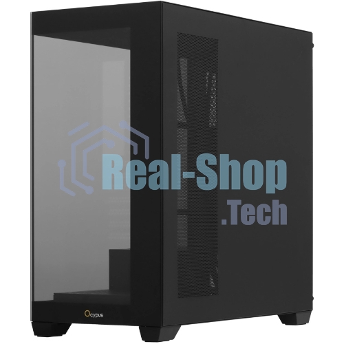 Компьютерный корпус Ocypus Gamma C72 BK ATX/win/black/no PSU/Tempered Glass
