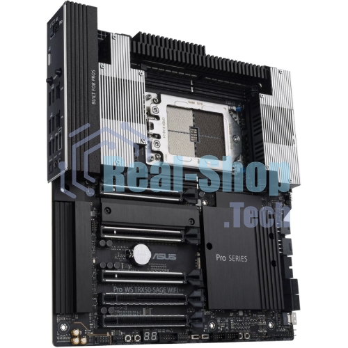 Материнская плата ASUS Pro WS TRX50-SAGE WIFI, sTR5, AMD TRX50, 4xDDR5, 4xSATA, 3xM.2, 1xSlimSAS, 1xPCI-E 5.0 x8, 1xPCI-E 4.0 x16, 1xPCI-E 4.0 x4, 2x 10Gb LAN, 2xUSB-A 2.0, 6xUSB-A 3.2 Gen 2, 1xUSB-C 3.2 Gen 2x2, 2x3.5 мм, 5.1, E-ATX